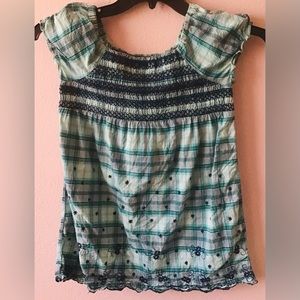 Justice girls top blouse size large